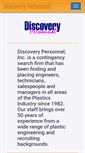 Mobile Screenshot of discoverypersonnel.com